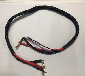 BALANCE CHARGE LEAD FOR 2S LIPO BATTERIES - 4MM 5MM CONNECTOR 60CM