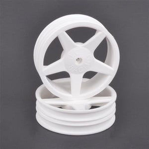 CORE RC 1:10 JC 5 SPOKE 2.2 FOR TOP CAT, PC - FRONT - WHITE PAIR